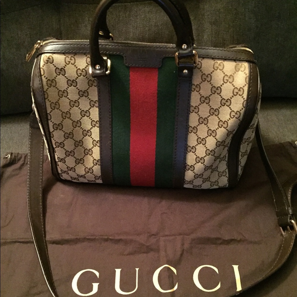 AUTHENTIC 🔥🔥🔥GUCCI LARGE BOSTON BAG 💼🔥🔥🔥🔥